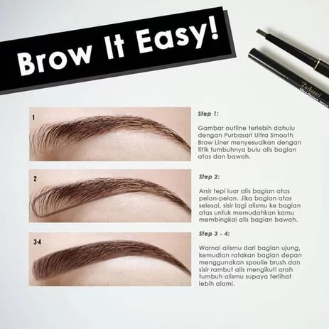 PURBASARI ULTRA-SMOOTH BROW LINER HYDRA SERIES 0.35GR