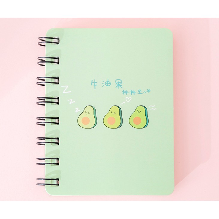 Notebook Gambar Kartun AVOCADO Lucu / Notes Buku Memo Mini Gambar Buah APUKAT Lucu / Buku Mini Imut-3 Avocado