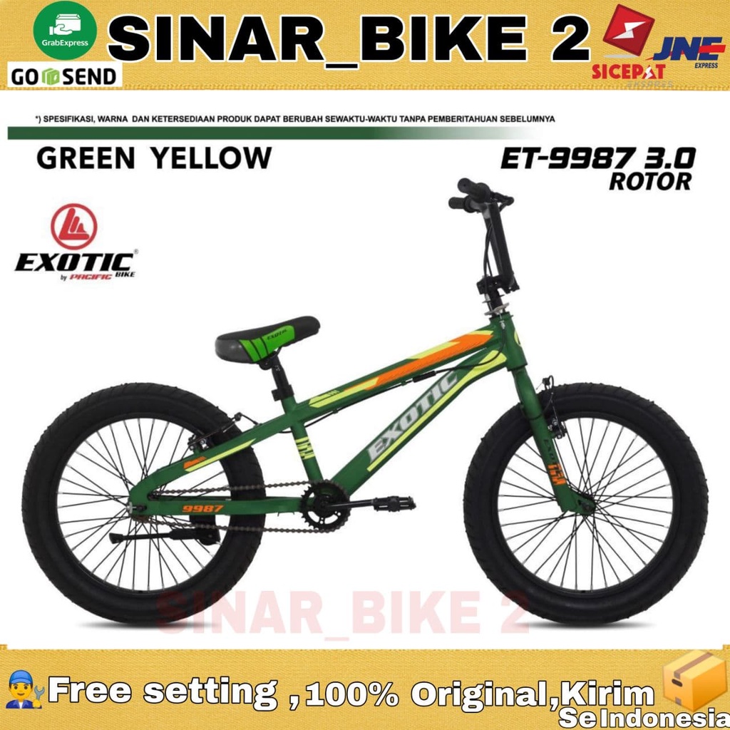 Sepeda Anak Bmx Exotic ET 9987 Ban Jumbo 3.0 Rotor