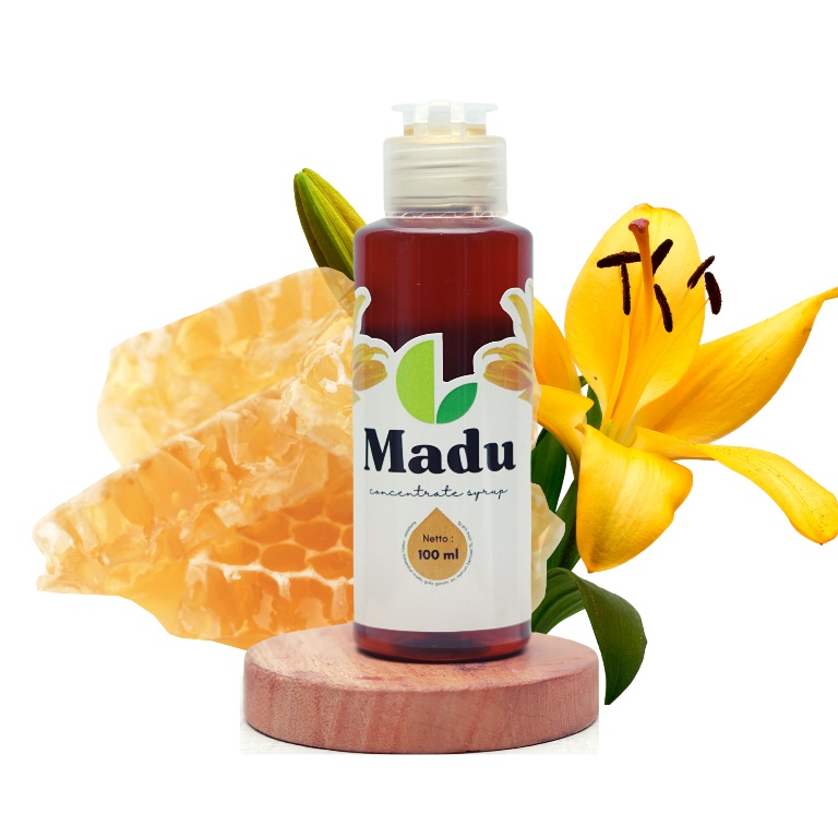 

(MADU BUNGA) Concentrate Syrup by Femmelio - 120 ml - Dengan Sari Buah Asli - Sirup Premium - Sirup Cafe