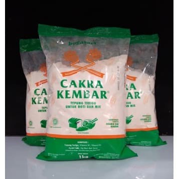 

TEPUNG Cakra kembar KEMASAN1kg /TEPUNG TERIGU MURAH/TEPUNG ROTI. dan MIE TEPUNG CAKRA