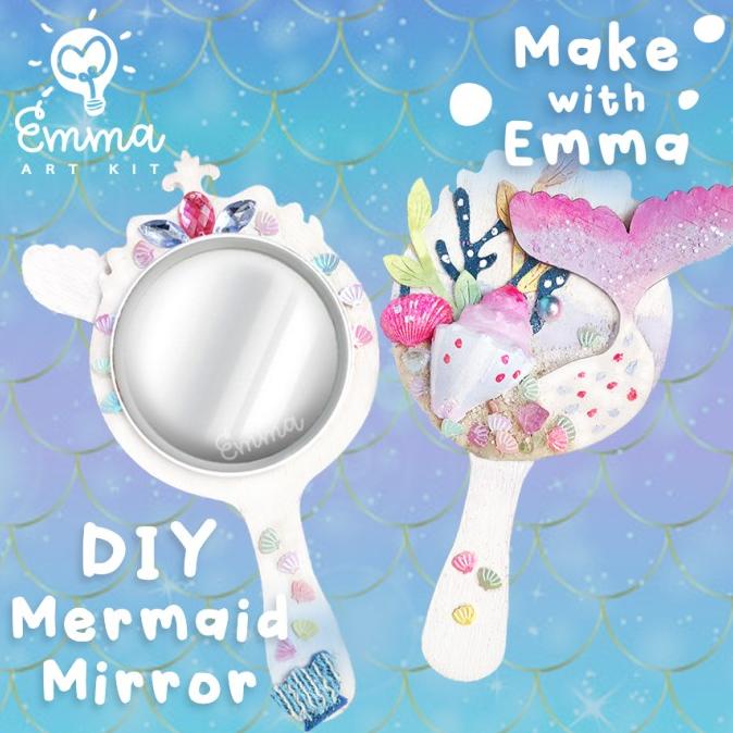 

Mermaid Mirror By Emma Art Kit. Complete Craft Paint Set For Kids.