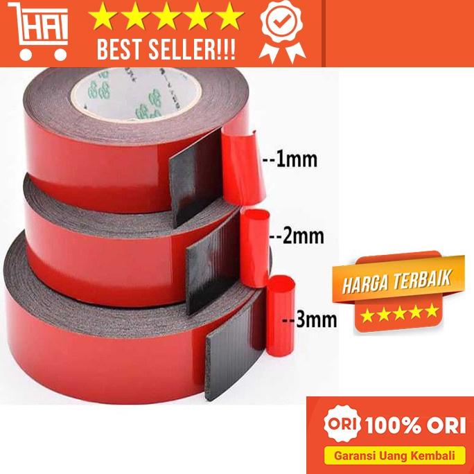 Ready Stock [Original] Double Tape 3M 4900 24Mm Dan 12Mm - Double Tape 3M Vhb - Double Tape Merah - Lem 3M Bolak Balik Dobel Tip Kuat Anti Air Serbaguna Tempel Dinding Kayu Besi Plastik Alumunium Dobel Tip Dobeltip Perekat Doubletip Double Tape Termurah