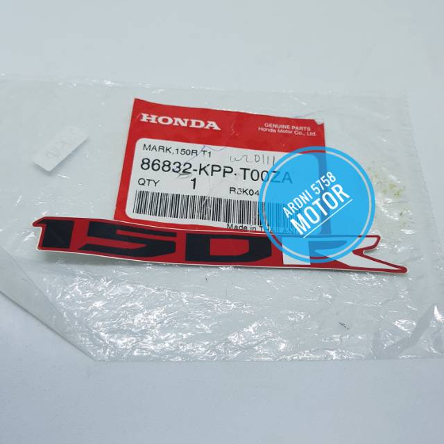 

Stiker sticker label Mark 150R Merah
