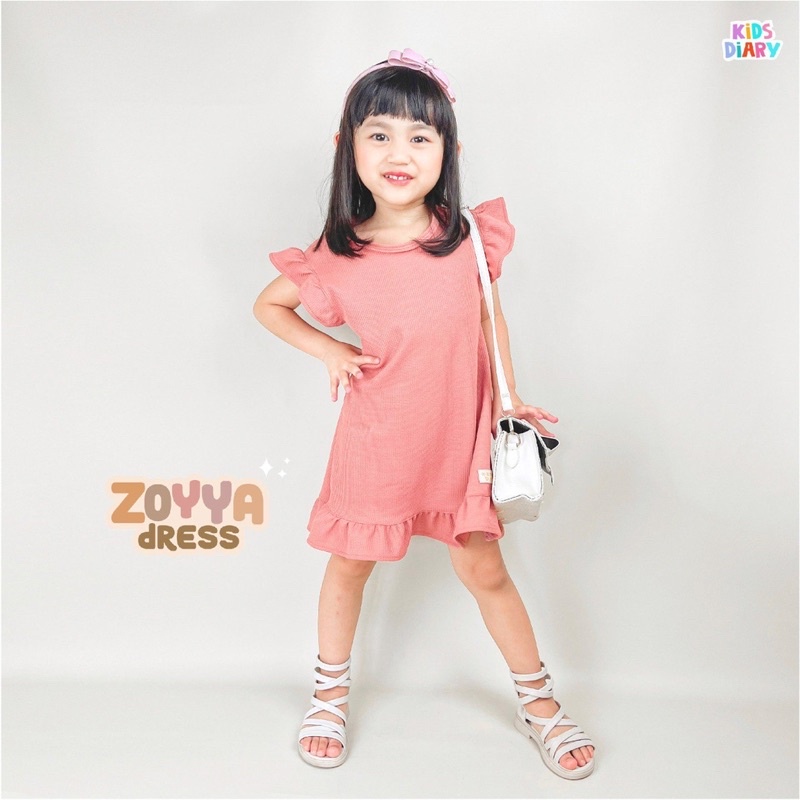 Zoyya Dress / Dress Waffle Uniqlo Anak 1-10 tahun