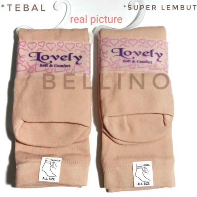 Kaos Kaki Wanita Wudhu Lembut Tebal Kaos Kaki Muslimah Untuk Wudhu Soft Comfort Cream Hitam