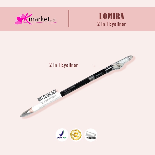 LOMIRA Eyeliner 2 In 1 White &amp; Black