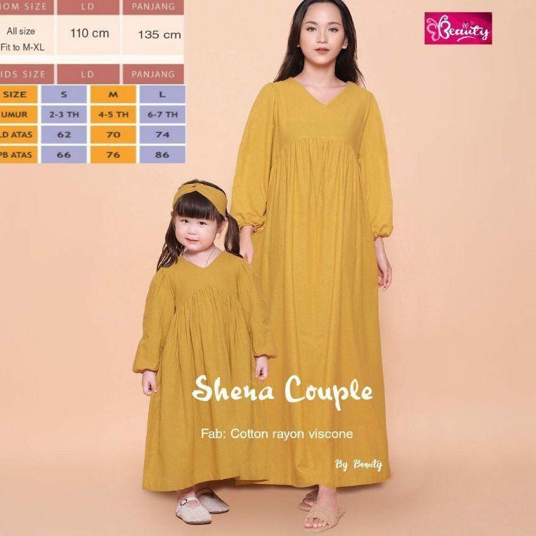 ➧ Baju Couple Ibu Dan Anak Polos Shena Couple/Baju Ibu Dan Anak |FIHMT Murah Banget