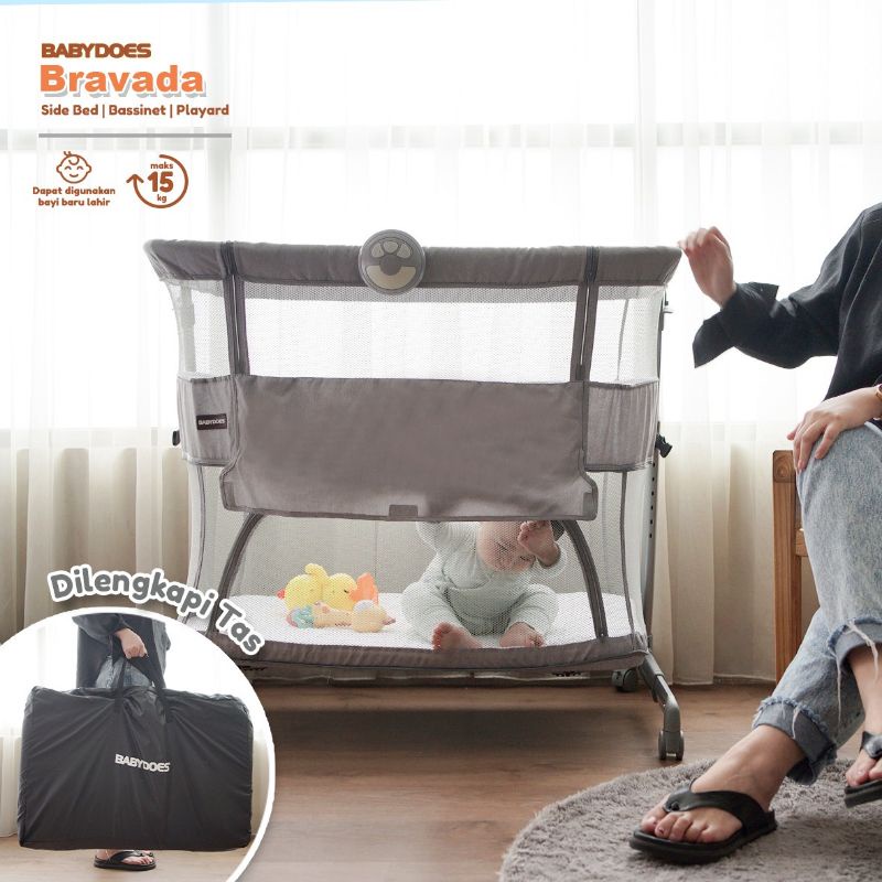 Box Ranjang Tempat Tidur Bayi Babydoes Bravada CH 1693 SN &amp; Babydoes Home Center CH 1781 Side Bed