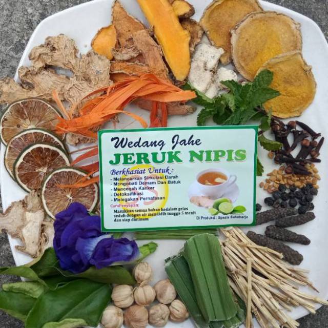 

Wedang Jahe Jeruk Nipis SS Khas Solo isi 10 pcs include Gula Batu