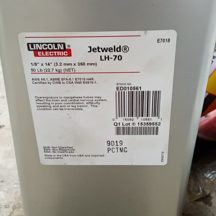 LINCOLN USE jetweld LH-70 AWS 4.0 x 350 mm Kawat Las AWS A5.1 E 7018