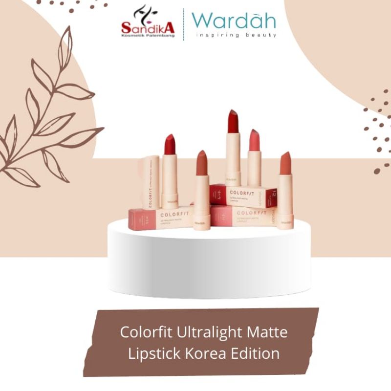 Wardah Colorfit Ultralight Matte Lipstick 100%ORIGINAL/Lipstik Wardah/Lipstik Wardah Terbaru