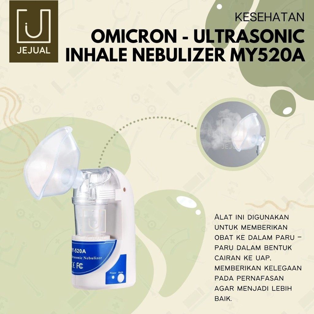 Omicron Alat UAP Nebulizer Pernafasan Asma/Sesak Nafas/Ultrasonic Inhale MY520A