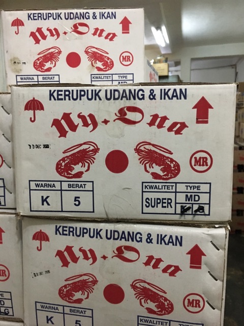 Kerupuk Udang Ny. Ona dus /  Kerupuk Udang Nyonya Ona Dus 5kg