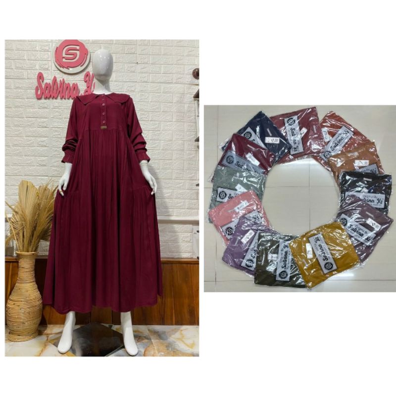 Gamis Kerah Wanita Salvina