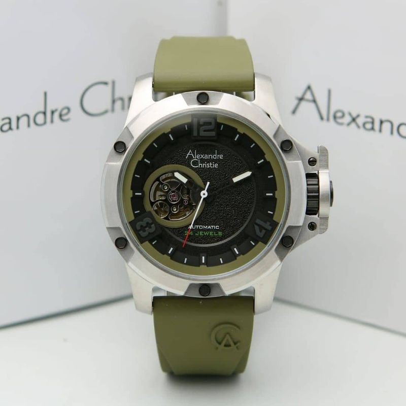 Jam Tangan Alexander Christie Silver Green ac6295