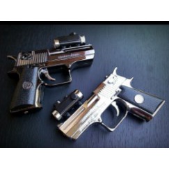 korek gas pistol bareta dengan senter dan laser