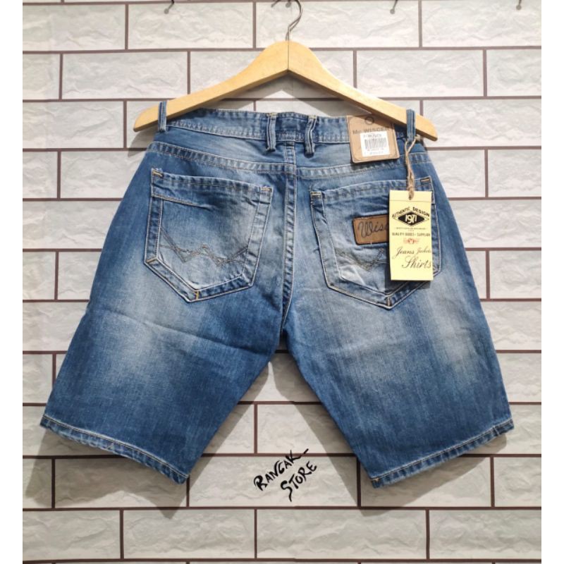 celana jeans pendek distro polos MC WICER ORIGINAL