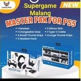 Master Pak PS5 Headset Stik Silicon Skin Kabel Charger Pack Thumb Grip
