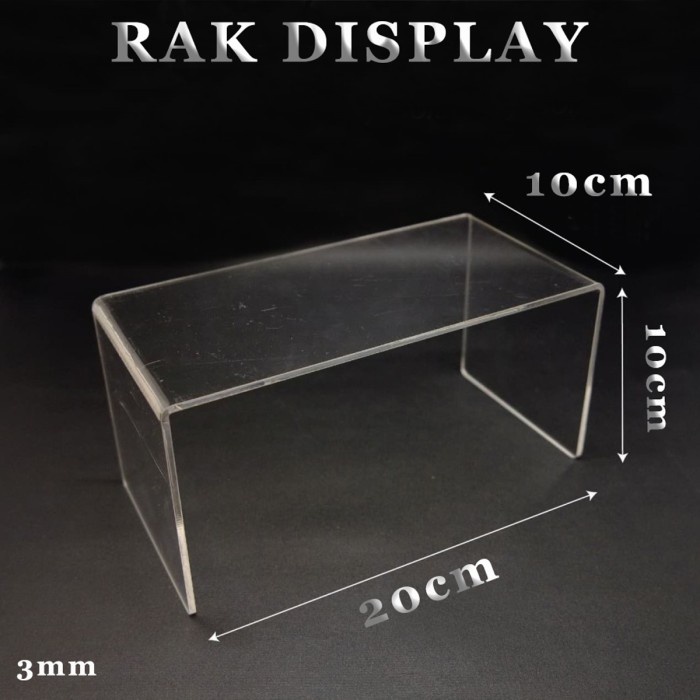 Rak Display Acrylic Serbaguna - Stand Akrilik Sepatu Dompet Tas Pouch