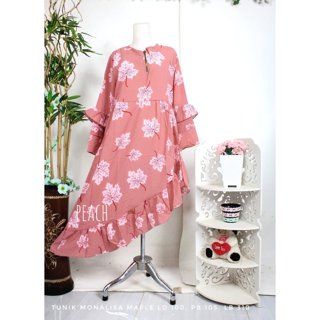 Tunik Monalisa Original Atasan Muslim Wanita long tunik