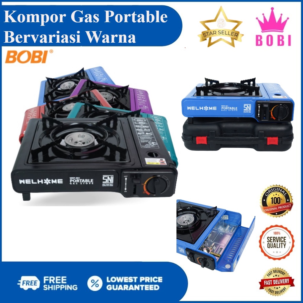 Kompor Gas Portable / Kompor Gas 1 Tungku 2in1  Gas Kaleng &amp; Gas Elpiji Tabung