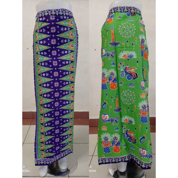 Rok Sepan Tumpal ST25 Motif Pucuk Rebung Betawi Ondel ondel Abang None Jakarta / Bawahan Kebaya Encim Blus Batik Wanita