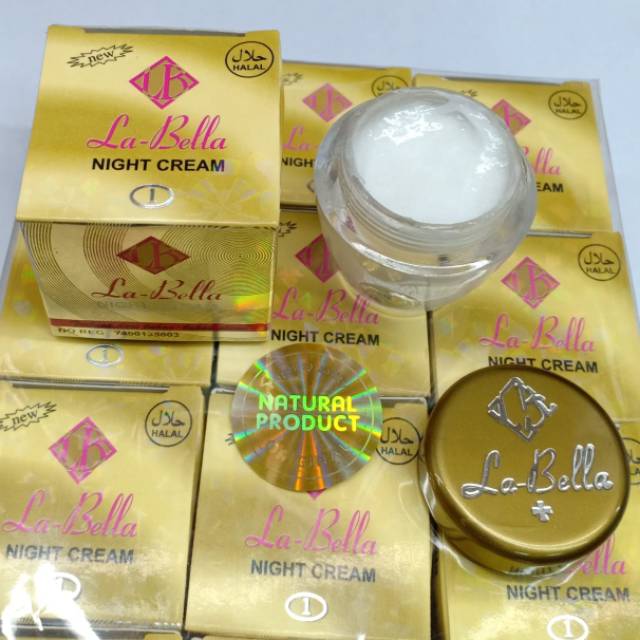 LUSINAN / CREAM LABELLA GOLD HOLO ASLI NATURAL PRODUCT