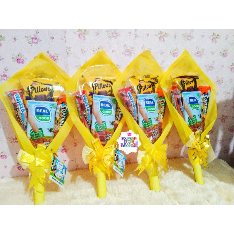 Bucket Snack Murah/ Bucket murah / Snack Ultah anak/ Bouquet Surabaya/Bingkisan Ultah /Snack Bouquet