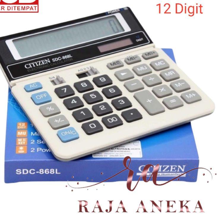 

マ Citizen Calculator SDC-868L - Kalkulator DeskMeja Kantor SDC 868L citizen 868 Trendy