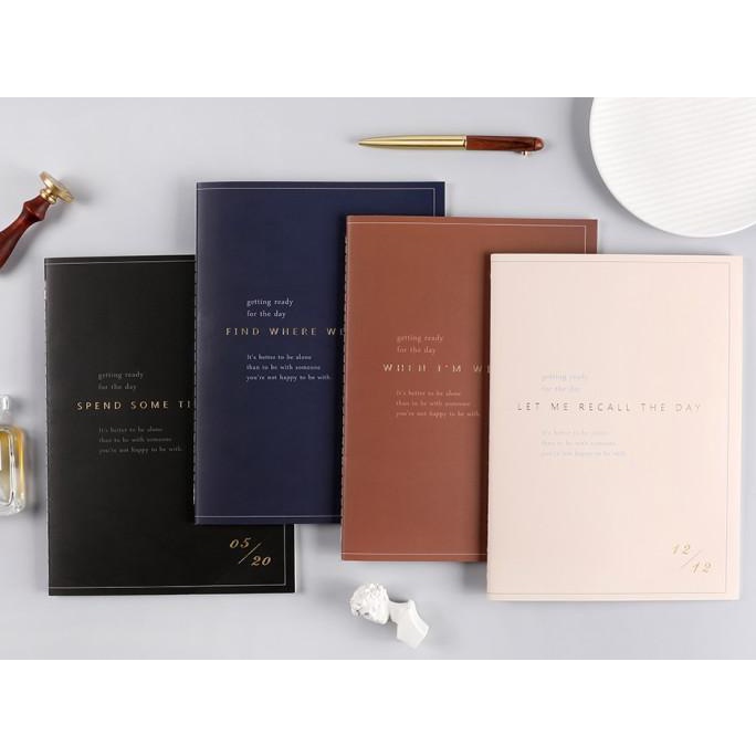 

Getting Ready For The Day Ruled Notebook A4