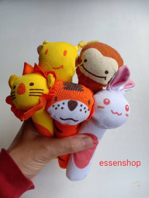 RATTLE STICK Imut boneka genggam mainan bayi tetot