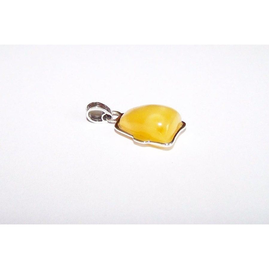 Natural Baltic Amber Pendant Sterling Silver 925 JAR106