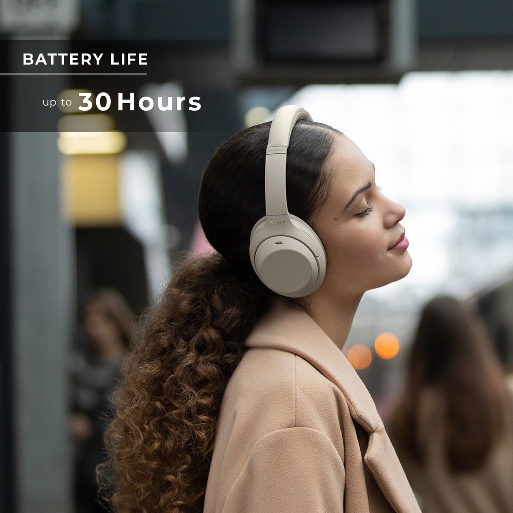 Sony WH-1000XM4 Wireless Headphone Premium Noise Cancelling Battery up to 30h With Microphone