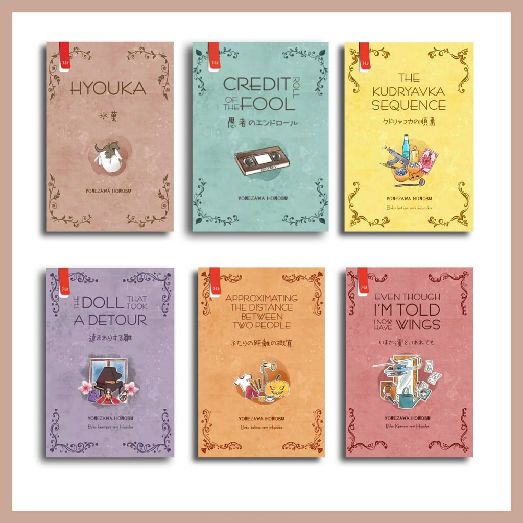 Novel Hyouka 1-6 by Yonezawa Honobu + BONUS (Baca Deskripsi)
