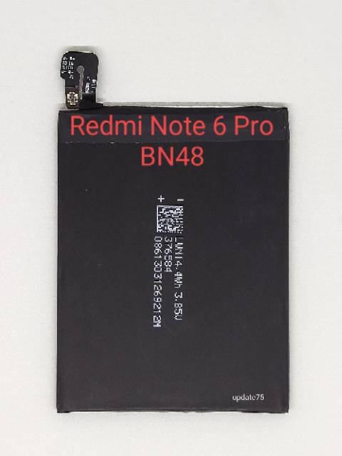 Baterai Xiaomi Redmi Note 6 Pro BN48 original