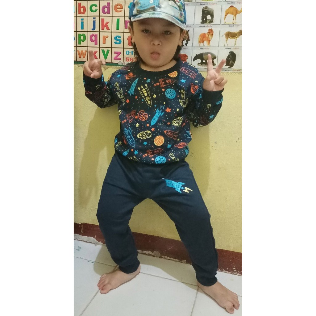 MOKOKOMO  Stelan Anak Sweater YONGKY Kids Baju Anak Laki-Laki - Sweater Anak Laki-Laki