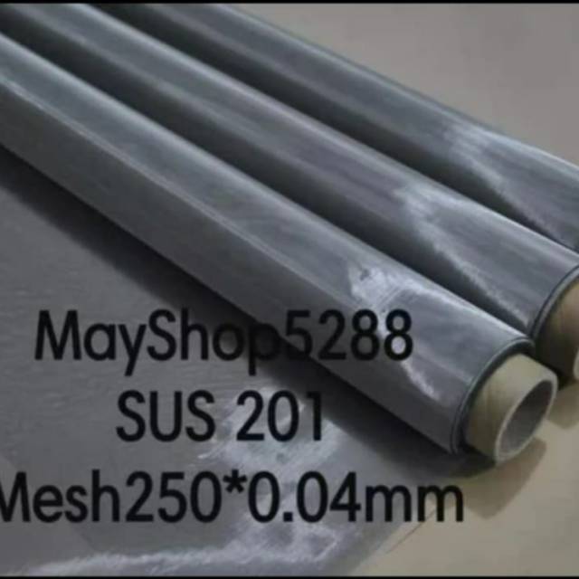 Wire Mesh Stainless Steel 201 Mesh 250x0.04mm Perroll