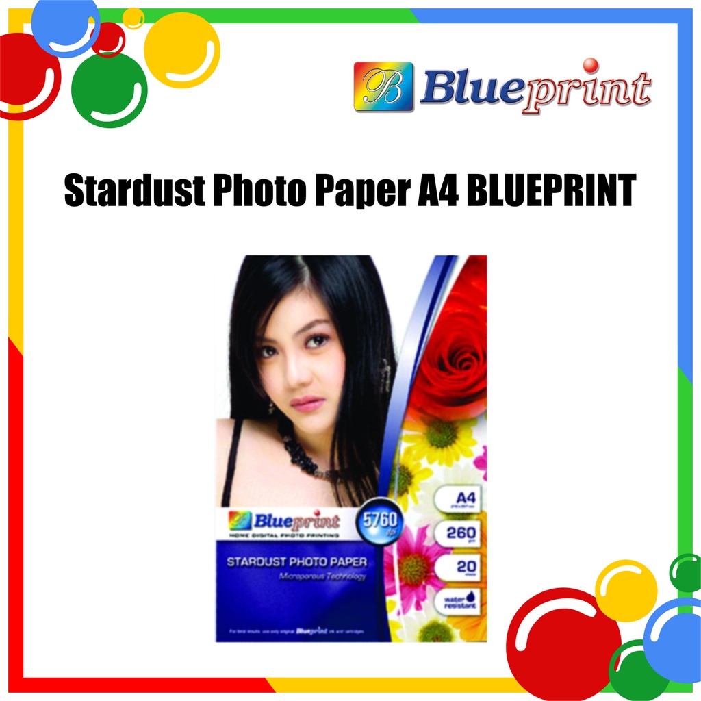 

Kertas Foto Kulit Jeruk / Stardust Photo Paper BLUEPRINT A4 260 gsm