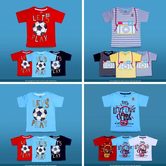 Grosir Kaos Baby Victory Boy Label Sni Atasan Baju Anak Laki Murah - Lengan Pendek