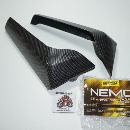 Winglet Kaki Yamaha Nmax 155 Nemo Original Carbon Winglet Karbon