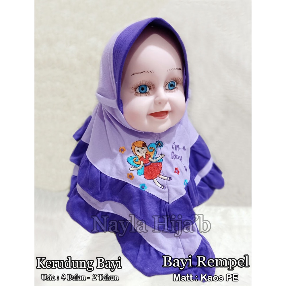 Kerudung Instan Bayi Rempel Untuk 0 Bulan - 2 Tahun RANDOM Hijab Anak Bayi Termurah Nayla Hija'b