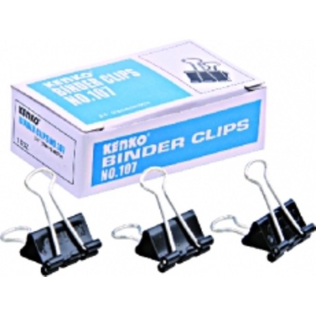 Kenko Binder Clips No 107 - Clip Penjepit Kertas - Klip