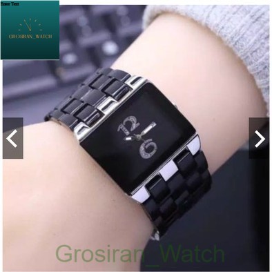 Jam Tangan Wanita Korea Case Kotak GUS-75 Tanggal Aktif Rantai Mika [G_W]