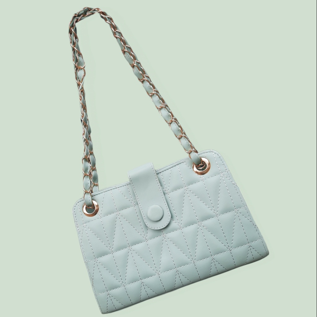 Tas Selempang Wanita Sling Bag Tas Bahu Shoulder Bag Tas Jinjing Rantai Handbag Crossbody Wanita Pesta Kasual Lucu Polos Model Terbar Kekinian Vintage Gendis