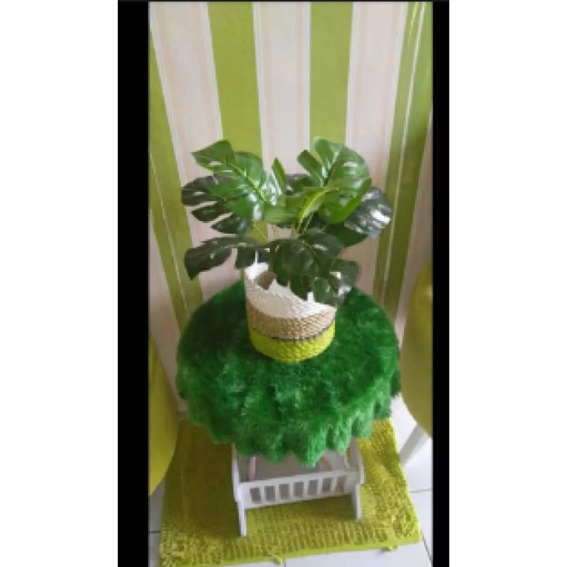 TAPLAK MEJA  BULAT ((..ukuran 55 cm ))