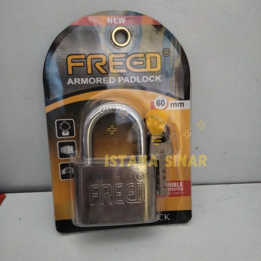 GEMBOK PINTU / GEMBOK KUNCI PINTU / GEMBOK FREED 60 MM PENDEK