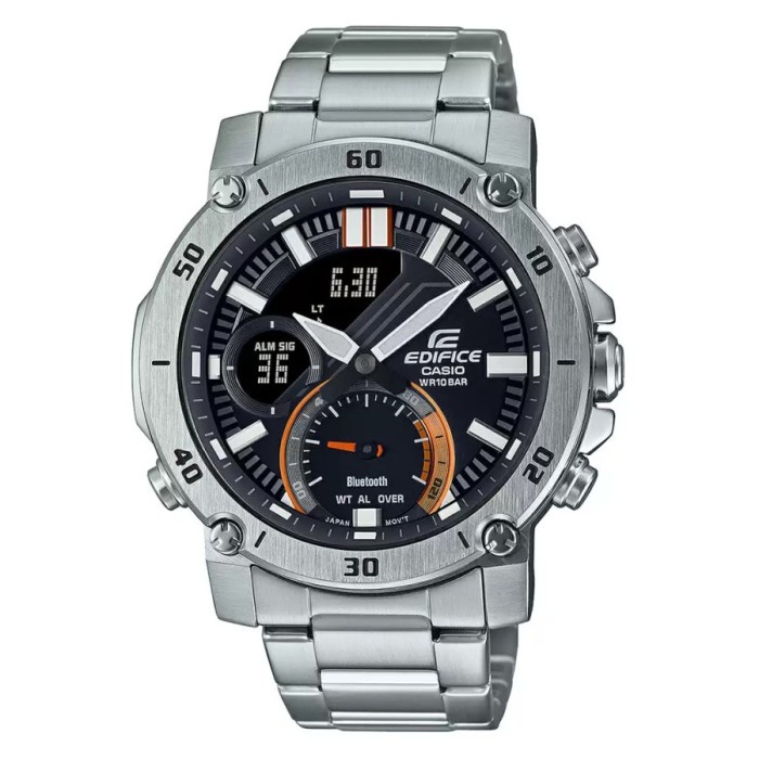Casio Edifice ECB-20D-1ADF Jam Tangan Pria Double Time ECB-20D-1A