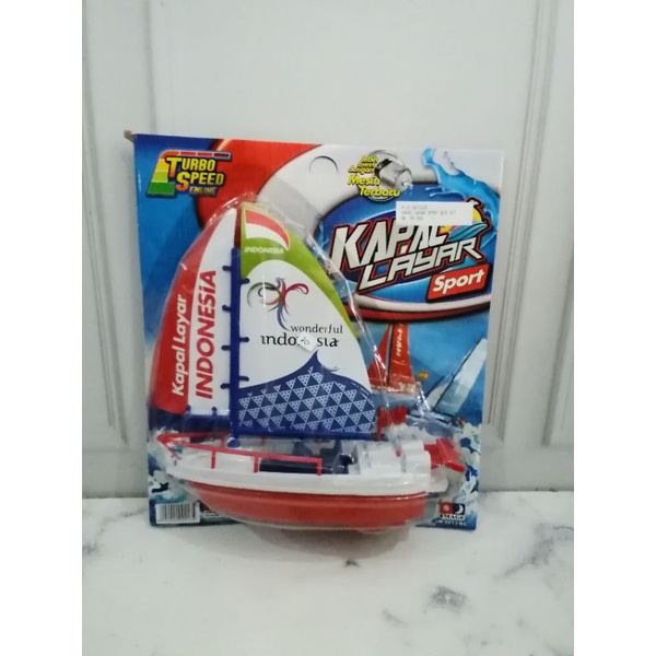 mainan anak kapal layar/mainan anak kapal bisa di air