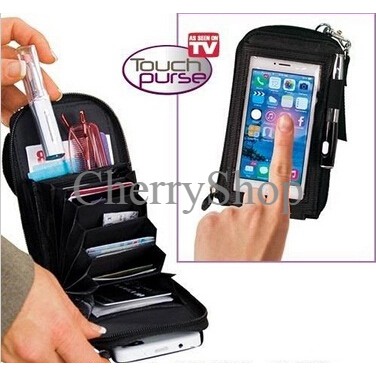 PALING LARISS TOUCH PURSE TAS DOMPET COWOK CEWEK UANG KARTU HP BB smartphone